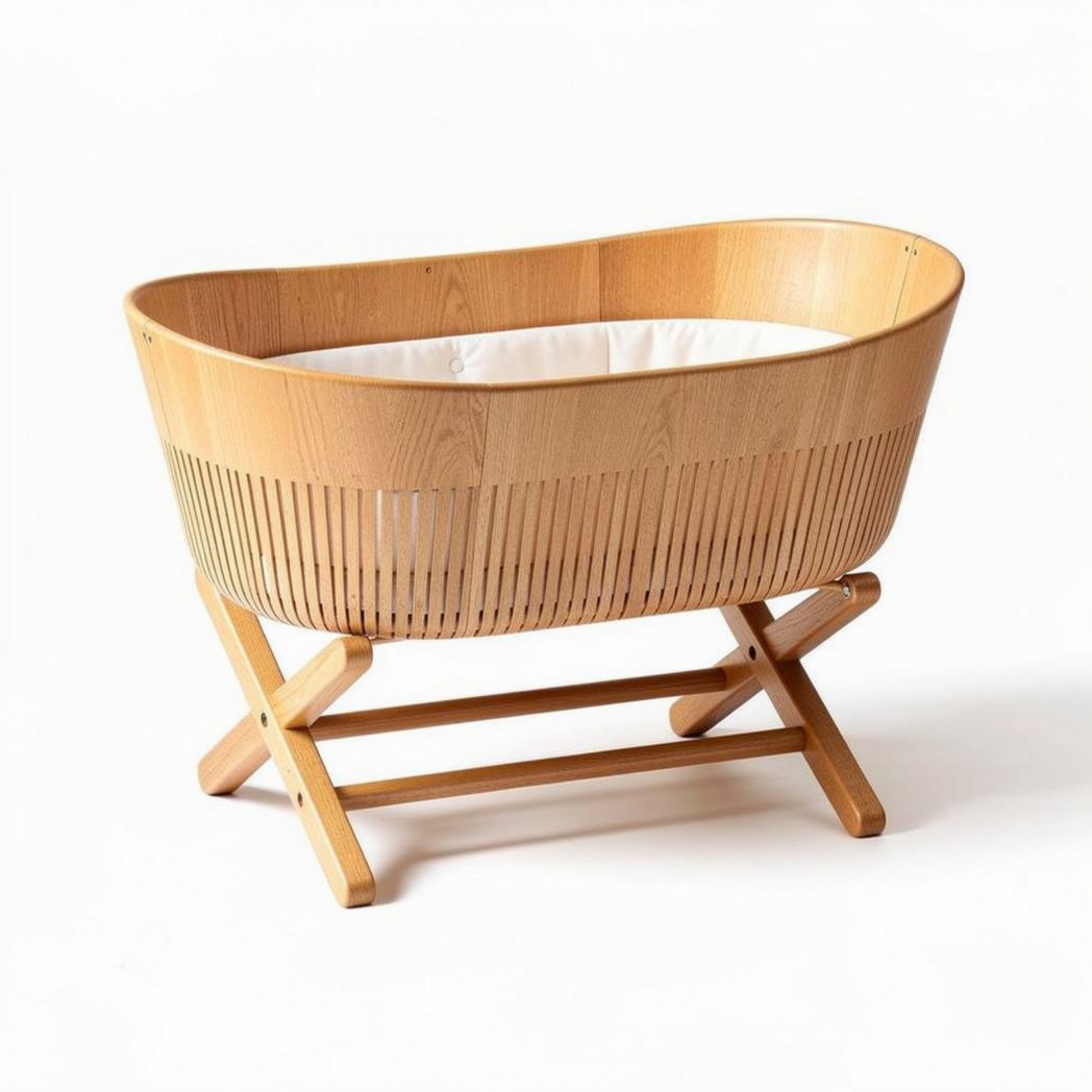 Culla in legno con struttura pieghevole dimensioni 80 x 40 x 50cm